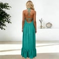 thumbnail image 4 of Awdenio Dresses for Women Casual Maxi Dresses Solid Backless Sleeveless Spaghetti Strap Loose Travel Beach Vacation Sundress, 4 of 6