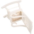 thumbnail image 3 of MasteelfCA 1/12 Miniature Wooden Rocking Chair Model (White), 3 of 8
