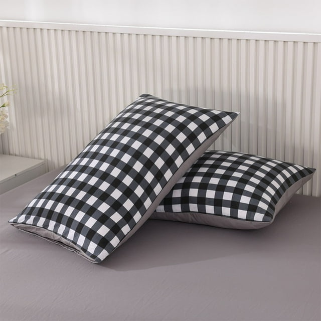My Orders Placed Recently Washed Pillowcase Easy Solid Color Pillowcase Pillowcase Pair of 29.13X18.89In Household Bedding