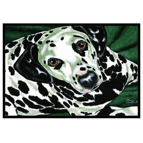 Emerald Beauty Dalmatian Doormat by Caroline's Treasures