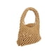 thumbnail image 1 of Jumpingount Bolso de cubo tejido para mujer, bolsos huecos de malla transpirable, bolso de mano tejido de Color sólido, accesorios de Picnic al aire libre Bolsas de mensajero y de hombro Amarillo Jumpingount AP011970-03, 1 of 6