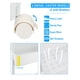 thumbnail image 4 of Organizador de pañales Volnamal de 3 niveles con ruedas de plástico blanco, 4 of 7
