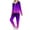 Black, variant on THDHVS Workout Sets for Women,Gym Sets Woman,Women Hooded Sweatshirt and Sports Pants 2 Piece Set with Round Neck Long Sleeves for Casual Wear Purple 2XL