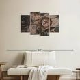 thumbnail image 2 of Elephant Stock Nautical Map Compass Wall Art - Horizontal Multi Panel Canvas - Living Room Wall Decor - Nautical Multi Panel - Orange And Brown Decor - 36" x 22", 2 of 4