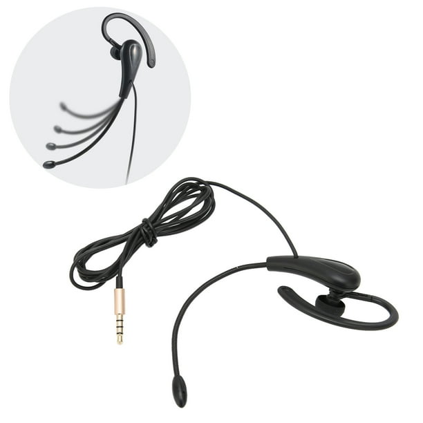 LYUMO Call Center Headset Ear Hook Single Sided 3.5mm Customer