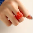 thumbnail image 2 of LYMAYTER Candy Color Ring Little Bear Ring - Korean INS Style, Acrylic, 2 of 7