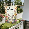 thumbnail image 5 of Spring Garden Flag welcome for Outside Bunny Garden Illustration With Daffodils And Irises12×18 In Double Yard Flag Outdoor Farmhouse Decoration Home Festival, 5 of 7
