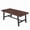Cuba Birch 1600, variant on 63-Inch Rectangular Dining Table for 4-6 People, Heavy Duty Kitchen Table with 2" x 2" Metal Legs, T-Shaped Steel Bar