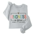 thumbnail image 5 of Women's Sweatshirts 2025 Kindness Sweatshirt Long Sleeve Crewneck Casual Pullover Tops Sweatshirt for Women, 5 of 6