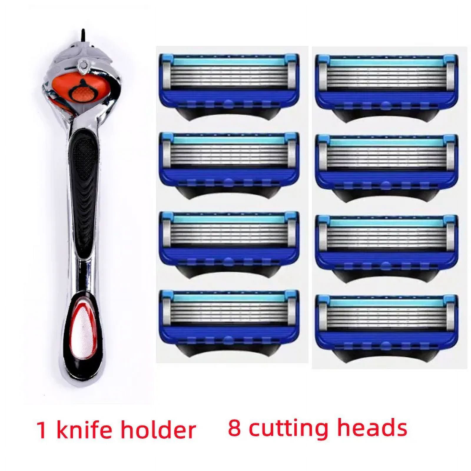 Universal Five Blade Manual Razor Mens Shaver Multi Layer Cutting Head ...