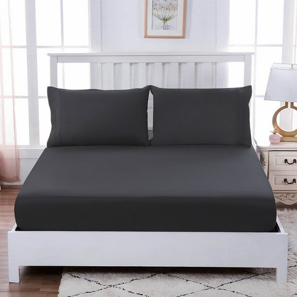 Sábana ajustable Funda de almohada Juego de fundas de colchón Home Hotel Juego de sábanas de poliéster Twin 3pcs / set kenally HA5199-01B