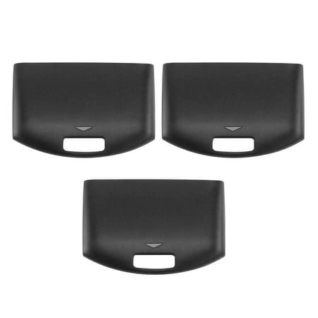 3-Pack Black Battery Door Cover Repair Parts by Insten For PSP 1000