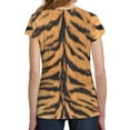 thumbnail image 2 of Halloween Costume Tiger All Over Big Kid Costume T Shirt with Tiger Ears Headband, 2 of 4
