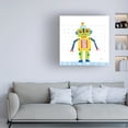 thumbnail image 3 of Melissa Averinos 'Robot Party IV on Squares' Canvas Art, 3 of 3