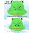 thumbnail image 3 of Frog Bucket Hat for Women/Men, Foldable Lightweight Sun Hat for Summer Spring, Wide Brim Frog Hat for Adult, Teen, Kids, 3 of 8