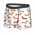 thumbnail image 2 of Wukai Dachshund Dog Puppy Print Men’s Underwear Breathable Boxer Briefs,&nbsp;Moisture Wicking & Breathable-Small, 2 of 7