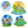 thumbnail image 2 of Various Cartoon Dinosaur Cut Wall Decal by Wallmonkeys Peel and Stick Graphic (18 in H x 18 in W) WM206821, 2 of 4