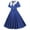 Blue, variant on Homenesgenics Plus Size Womens Dresses xxxl Fashion Summer Women Patchwork Short Sleeve Casual Evening Party Prom Dress