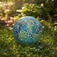 thumbnail image 6 of Sunnydaze Azul Terra 10" Glass Outdoor Gazing Globe (2 Count), 6 of 10