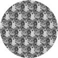 thumbnail image 1 of Ahgly Company Machine Washable Indoor Round Transitional Silver Gray Area Rugs, 4' Round, 1 of 7