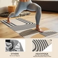 thumbnail image 4 of Brown Boho Geometric Pattern Hot Yoga Mat Towel Non Slip for Hot Yoga - Quick-Drying Yoga Mat Cover with 4 Corner Pockets with Travel Bag - Hot Yoga Towel Non Slip 74"x26", 4 of 6