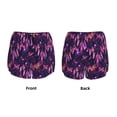 thumbnail image 5 of Lsque Purple Dreamcatcher Printed Women's Running Shorts with Liner Pockets,Elastic Quick Dry Workout Athletic Gym Yoga Shorts,Womens High Waist Shorts-Small, 5 of 9