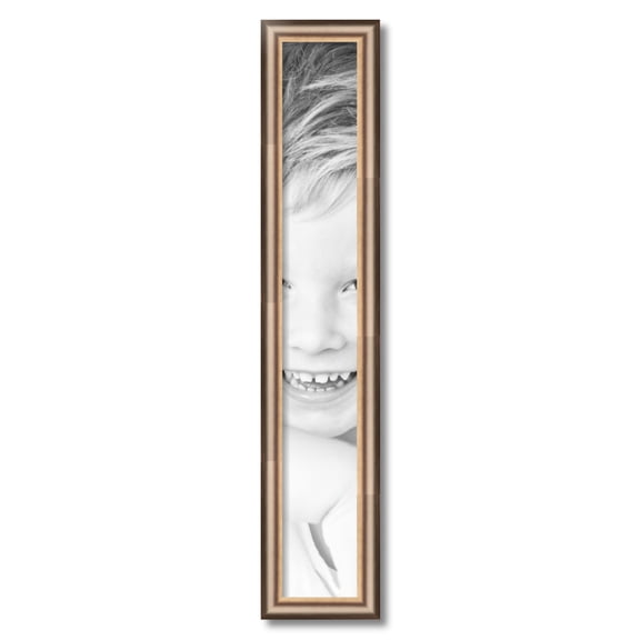 ArtToFrames 5x34" Anique Silver Picture Frame, Silver Wood Poster Frame, with Regular Acrylic and 2 (FBPL-4964)