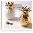 thumbnail image 3 of KAKOWELY Hucha de cerámica con forma de piña para fiestas, ideal como hucha decorativa con forma de fruta., 3 of 5