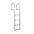 thumbnail image 1 of 4-Step Heavy Duty Aluminum Tailgate Dock Ladder – Removable, 500 lbs Capacity, Non-Slip Treads, Saltwater Resistant, Quick-Release – Surface Spray Anti-Corrosion Powder, Detachable, Straight Ladder, 1 of 8