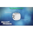 thumbnail image 3 of 10 Dice Shaped Stress Balls Pack - Square, Stress Reliever, Hand Therapy, Lightweight - White, 3 of 5