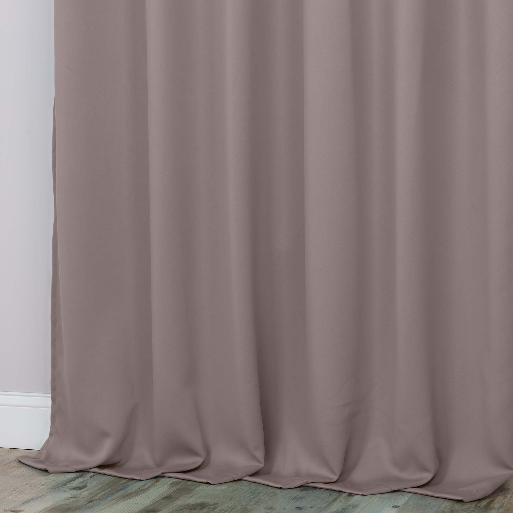 Superior Blackout Solid Light Filtering Grommet Curtain Panel Set, 42" x 108", Taupe