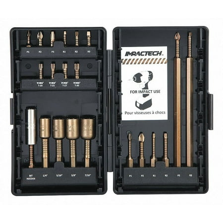 UPC: 0843854021742 | Vega Industries Screwdriver Bit Set 21 Pieces 1/4  Shank P21-1DB