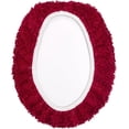 thumbnail image 4 of Better Trends 18"x20" Premium Toilet Lid Cover 100% Cotton Tufted Bathroom Rug Water Absorbent Reversible Machine Washable Red - Edge Collection, 4 of 4