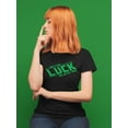 thumbnail image 2 of May The Luck Be With You Empire Graphic Women Black T-Shirt, Female Medium, 2 of 4