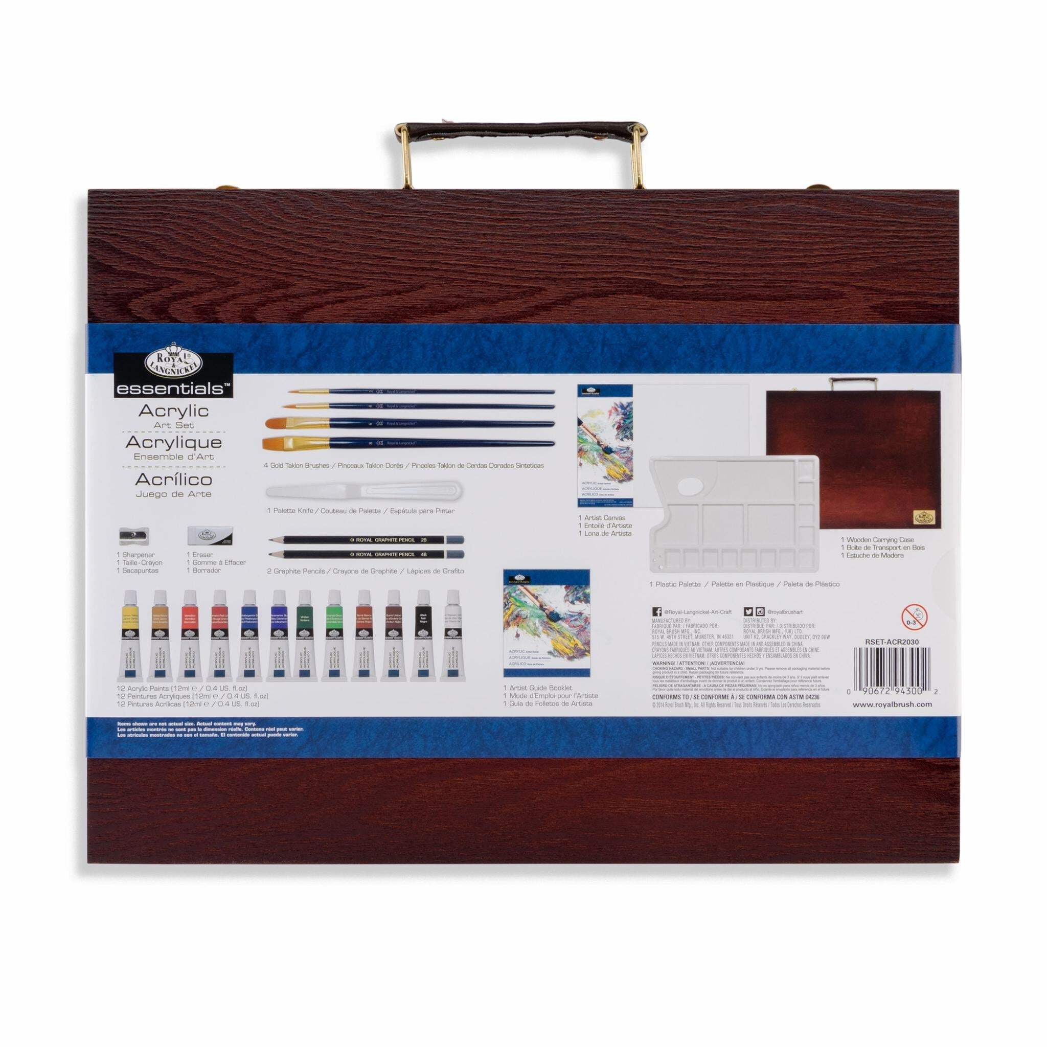 Royal & Langnickel Essentials™ 25pc Acrylic Painting Travel Art Set