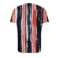 thumbnail image 5 of Zivyakyron Short Sleeve Womens Cardigan Striped Casual Summer Woman Tops Open Front Loose Retro with Pocket Tops, 5 of 5