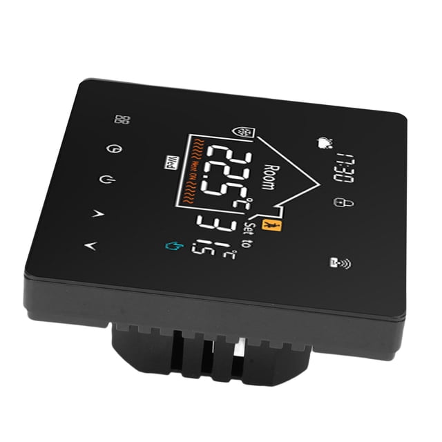 7 Day Programmable Thermostat Digital Touchscreen LCD Color Display with Data Memory Function for Home Office Hotel Energy Saving Temperature Controller