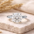 thumbnail image 4 of Rosec Jewels IGI Certified Lab Grown Diamond Solitaire Engagement Ring for Women (3 Ct, E-VS1 Grade) - Gift For Special Occasions, 925 Sterling Silver, US 4.00, 4 of 7