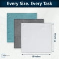 thumbnail image 2 of Mainstays Microfiber Dishcloths, Absorbent Cleaning Cloths, 11" x 11" White, 18 pack, 2 of 10