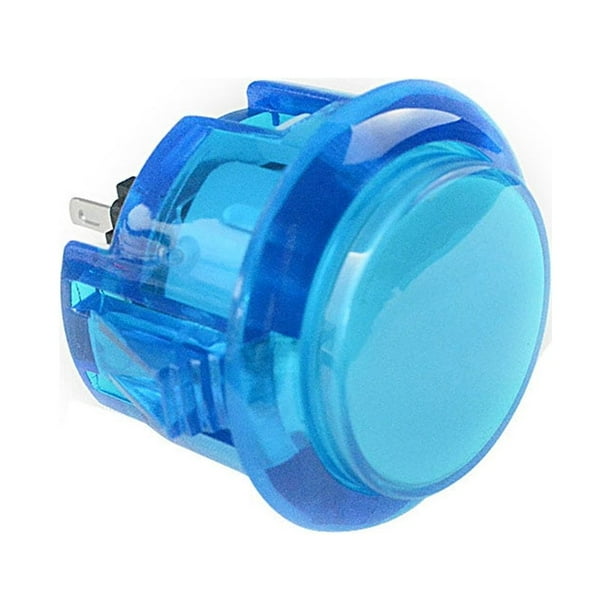 Methold Máquina de juego con botón pulsador, accesorios transparentes, consola, interruptor de frambuesa, piezas de repuesto, placa de copia Videojuegos y accesorios Azul