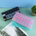 thumbnail image 4 of 3x 14 Rejillas Organizador de pastillas de viaje Pastilleros diarios Caja de pastillas Macarena Organizador de almacenamiento, 4 of 7