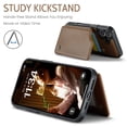thumbnail image 5 of Dteck for iPhone 16 Plus Case with Card Holder, PU Leather Wallet Case for Women Men with RFID Blocking Card Slot Magnetic Closure Shockproof Protective Phone Cover for iPhone 16 Plus,Brown, 5 of 7