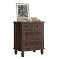 thumbnail image 3 of Commode à 4 Tiroirs pour Chambre, Commode Vintage avec Poignées Sculptées et Pieds Fuselés, Commodes en Bois avec Grande Capacité de Rangement, Brun Foncé, 3 of 3
