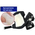 thumbnail image 3 of 1 par de protectores de rodilla cálidos para motocicleta yeacher cuero grueso negro, 3 of 8