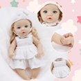 thumbnail image 4 of Realistic Baby Doll, Elastomer Lifelike Doll, Weighted Body Real Sensation, Promotes Emotional Development Stress Relief, Children Gift For Kids Adults, Baby Doll, Baby Doll, 4 of 6