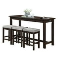 thumbnail image 1 of Topline Home Furnishings Counter-height Espresso 4pc Dine Pack, 1 of 8