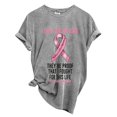 thumbnail image 2 of Lroveb Breast Cancer Awareness Shirts for Women I DON'T HIDE MY Women's T Shirt Pink Ribbon Graphic Tees Grey, 2 of 5