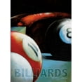 thumbnail image 2 of Dee Dee 25x32 White Modern Wood Framed Museum Art Print Titled - Billiards, 2 of 4