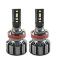 thumbnail image 3 of H8 H9 H11 Led Car Headlight Conversion Kit, Top-Max Auto RGB Headlight Bulbs 6000K-10000K 80W 8000LM Adjustable Brightness High/Low Beam Super White COB Chips with APP Control IOS Android, Pack of 2, 3 of 6