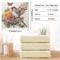 thumbnail image 3 of WOBOGO Sparrow with Cactus Flower Kitchen Towels 6pcs Ultra Soft Absorbent Quick Drying Dish Cloths 11×11inch, 3 of 9